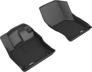 Volkswagen Jetta Floor Mats - Front - 3D MAXpider - Kagu - Black - 2019